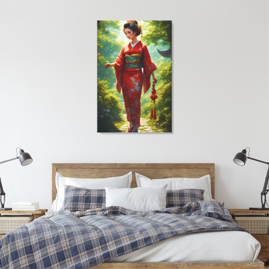 Der Kimono-Weg Leinwanddruck (Insitu (Schlafzimmer))