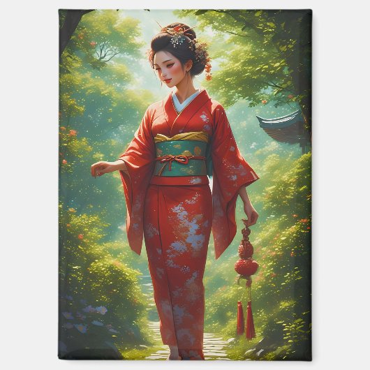 Der Kimono-Weg Magnet (Vorderseite)