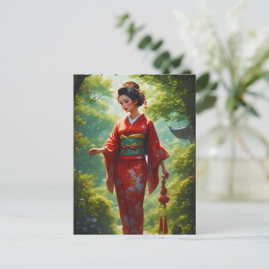 Der Kimono-Weg Postkarte (Stehend Vorderseite)