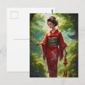 Der Kimono-Weg Postkarte (Vorne/Hinten)