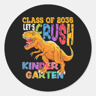 Der Kindergarten 2036 wird Dinosaurier wieder in d Runder Aufkleber
