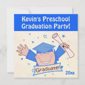 Der kindergarten-Absolvent-Party Einladung des (Vorderseite)