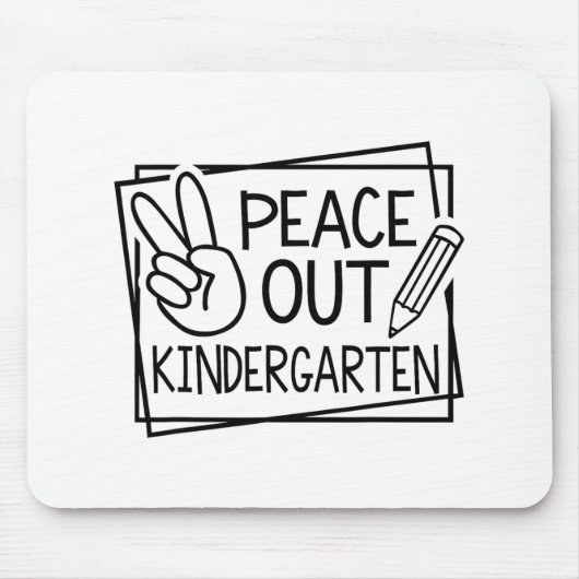Der Kindergarten am letzten Schultag Mousepad (Vorne)