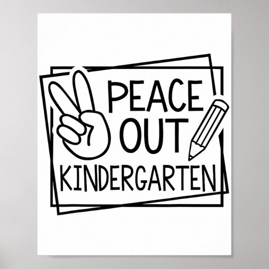 Der Kindergarten am letzten Schultag Poster (Vorne)