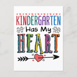 Der Kindergarten hat mein Herz-Lehrer-Team Postkarte