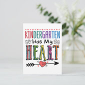 Der Kindergarten hat mein Herz-Lehrer-Team Postkarte (Stehend Vorderseite)