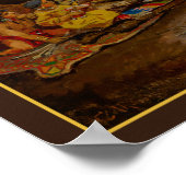 "Der Kindergarten" von Charles Marion Russell 1900 Poster (Ecke)