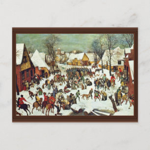 Der Kindermord von Bethlehem, von Bruegel D. Ä. P Postkarte