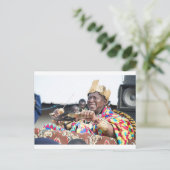 Der King Carried in Triumph. Postkarte (Stehend Vorderseite)