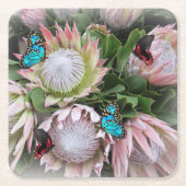 Der King Protea Rechteckiger Pappuntersetzer (Vorderseite)