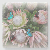 Der King Protea Steinuntersetzer (Vorderseite)