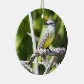 Der Kingbird der Couch des Yucatan Keramik Ornament (Rechts)