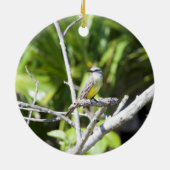 Der Kingbird der Couch des Yucatan Keramik Ornament (Hinten)