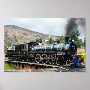 Der Kingston-Flyer, Dampflokomotive, Motor, Süden Poster