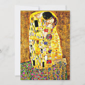 Der Kiss, berühmtes Gemälde von Gustav Klimt Karte (Vorderseite)