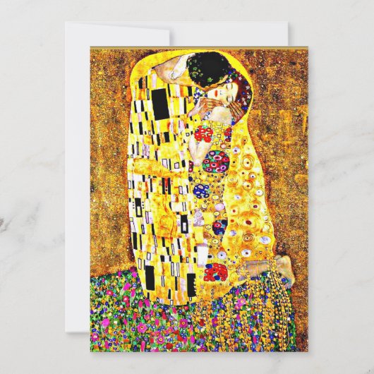 Der Kiss, berühmtes Gemälde von Gustav Klimt Karte (Vorderseite)