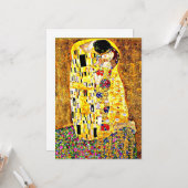 Der Kiss, berühmtes Gemälde von Gustav Klimt Karte (Vorderseite/Rückseite Beispiel)