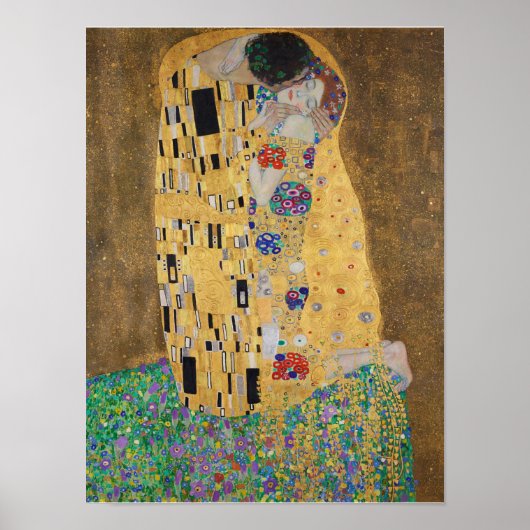 Der Kiss(lovers) Der Kuss(Liebespaar) Gustav Klimt Poster (Vorne)
