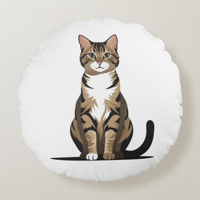 Der Kissenkönig Rundes Kissen (Vorderseite)