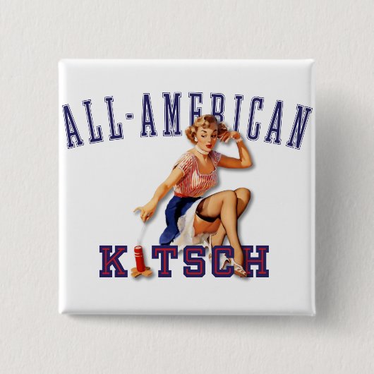 Der Kitsch Bitsch: All-Amerikanischer Kitsch Button (Vorderseite)