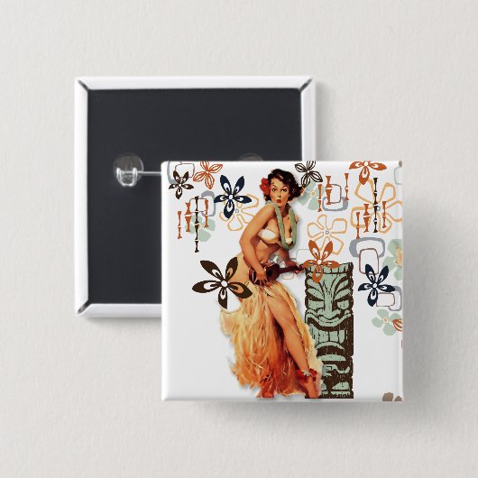 Der Kitsch Bitsch: Aloha Oops! Button (Vorne & Hinten)