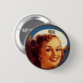 Der Kitsch BItsch: Button-Oben Porträts Button (Vorne & Hinten)