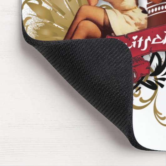 Der Kitsch Bitsch: Doppeltätowierung Button-Oben Mousepad (Ecke)