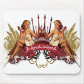 Der Kitsch Bitsch: Doppeltätowierung Button-Oben Mousepad (Vorne)