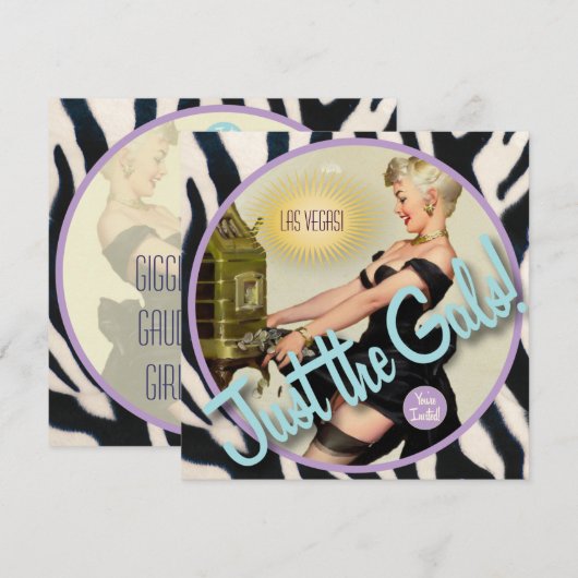 Der Kitsch Bitsch: Gerade die Gallonen! Einladung (Vorne/Hinten)