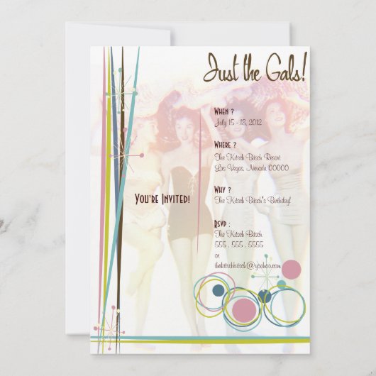 Der Kitsch Bitsch: Gerade die Gallonen! Einladung (Rückseite)