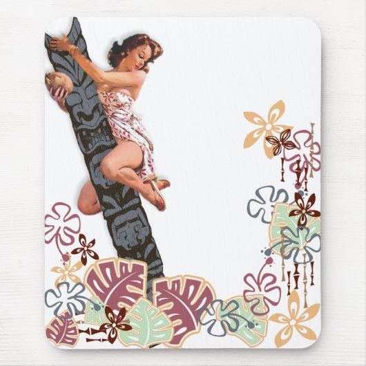 Der Kitsch Bitsch: Herauf einen Tiki Baum! Mousepad (Vorne)