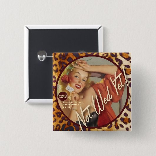 Der Kitsch Bitsch: Nicht Mittwoch schon! Button (Vorne & Hinten)