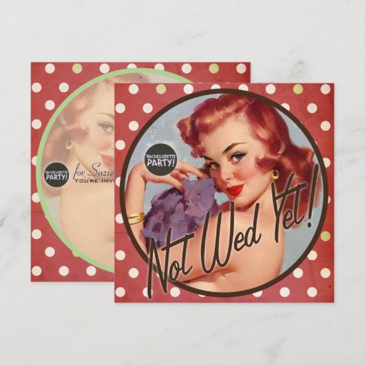 Der Kitsch Bitsch: Nicht Mittwoch schon! Einladung (Vorne/Hinten)