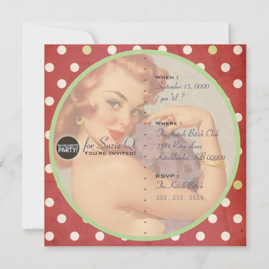 Der Kitsch Bitsch: Nicht Mittwoch schon! Einladung (Rückseite)