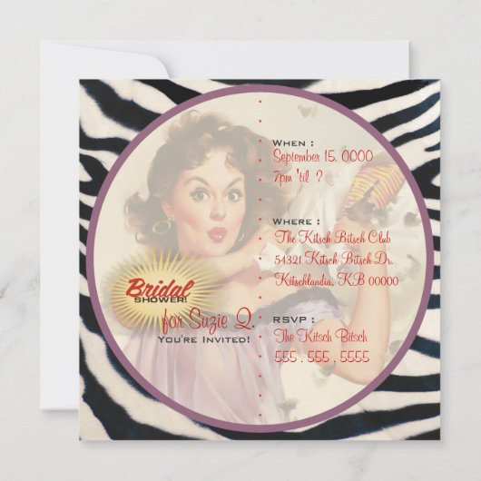 Der Kitsch Bitsch: Nicht Mittwoch schon! Einladung (Rückseite)