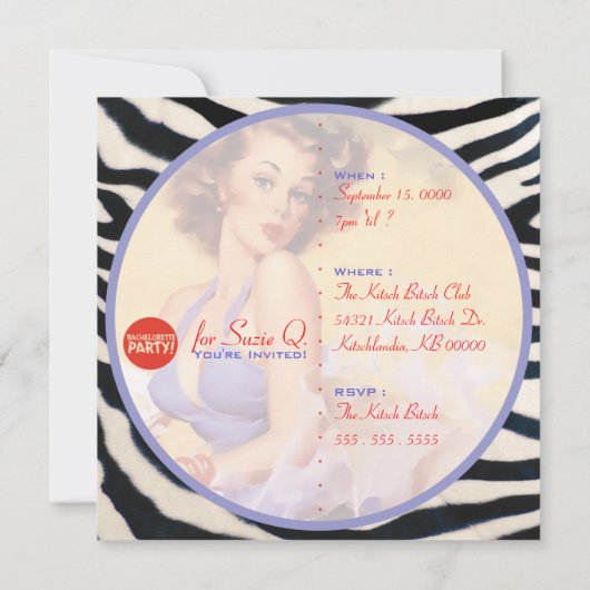 Der Kitsch Bitsch : Noch nicht geweckt! Einladung (Rückseite)