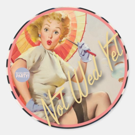 Der Kitsch Bitsch : Noch nicht geweckt! Runder Aufkleber (Vorderseite)