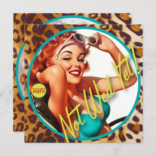 Der Kitsch Bitsch: Noch nicht gewollt! Einladung (Vorne/Hinten)