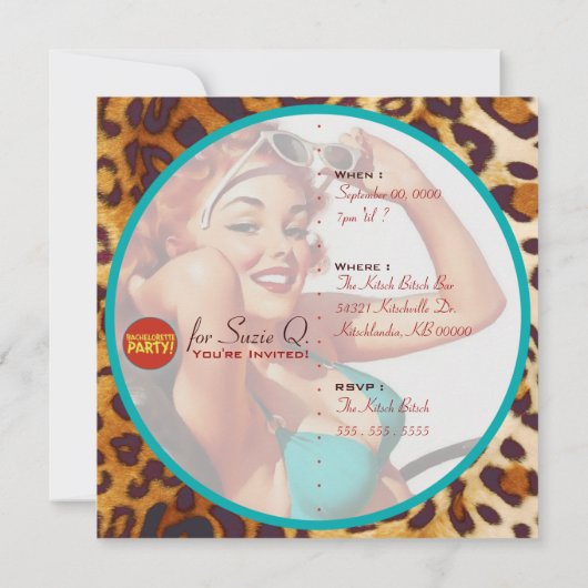 Der Kitsch Bitsch: Noch nicht gewollt! Einladung (Rückseite)