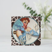 Der Kitsch Bitsch: Noch nicht gewollt! Einladung (Stehend Vorderseite)