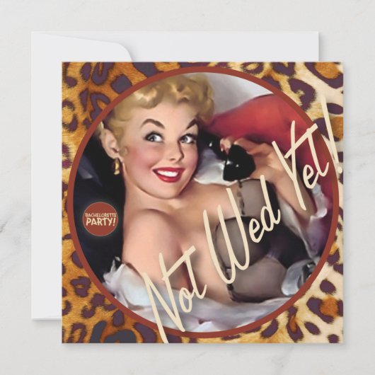 Der Kitsch Bitsch: Noch nicht gewollt! Einladung (Vorderseite)