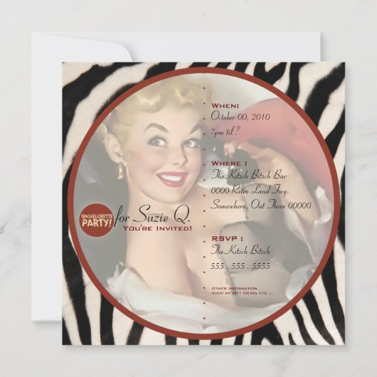 Der Kitsch Bitsch: Noch nicht gewollt! Einladung (Rückseite)