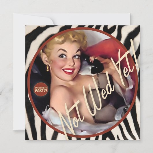 Der Kitsch Bitsch: Noch nicht gewollt! Einladung (Vorderseite)