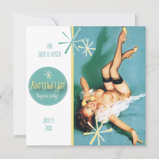 Der Kitsch Bitsch: Noch nicht gewollt! Party Einladung (Vorderseite)