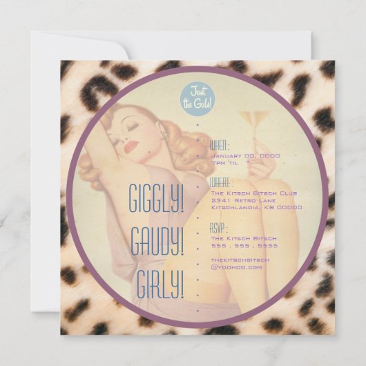 Der Kitsch Bitsch: Nur die Gallen! Einladung (Rückseite)