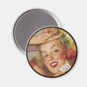 Der Kitsch BItsch : Pin-Up-Porträts Magnet (Vorderseite/Rückseite)