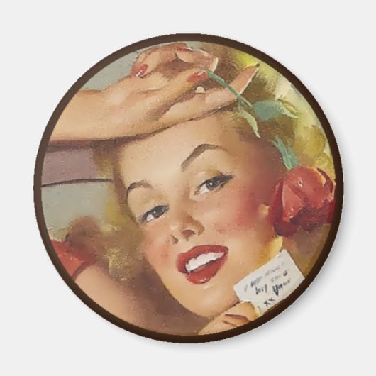 Der Kitsch BItsch : Pin-Up-Porträts Magnet (Vorne)