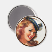Der Kitsch BItsch : Pin-Up-Porträts Magnet (Vorderseite/Rückseite)
