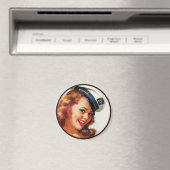 Der Kitsch BItsch : Pin-Up-Porträts Magnet (In Situ (Geschirrspüler))