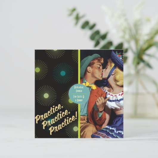 Der Kitsch Bitsch: Proben-Abendessen Einladung (Stehend Vorderseite)